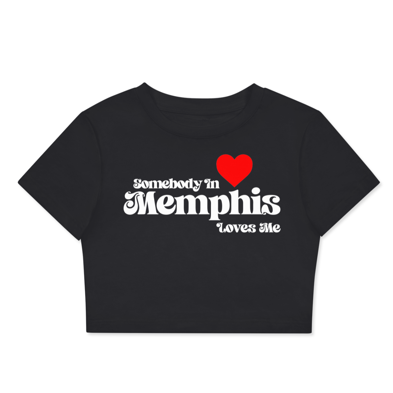 'Somebody Loves Me' Cropped Tees