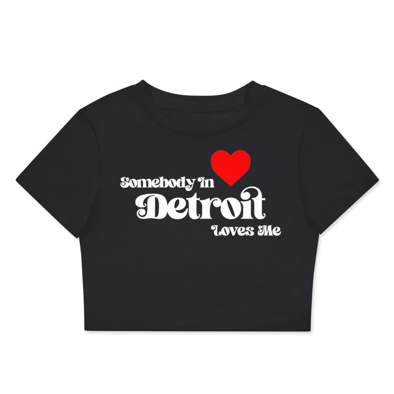 'Somebody Loves Me' Cropped Tees