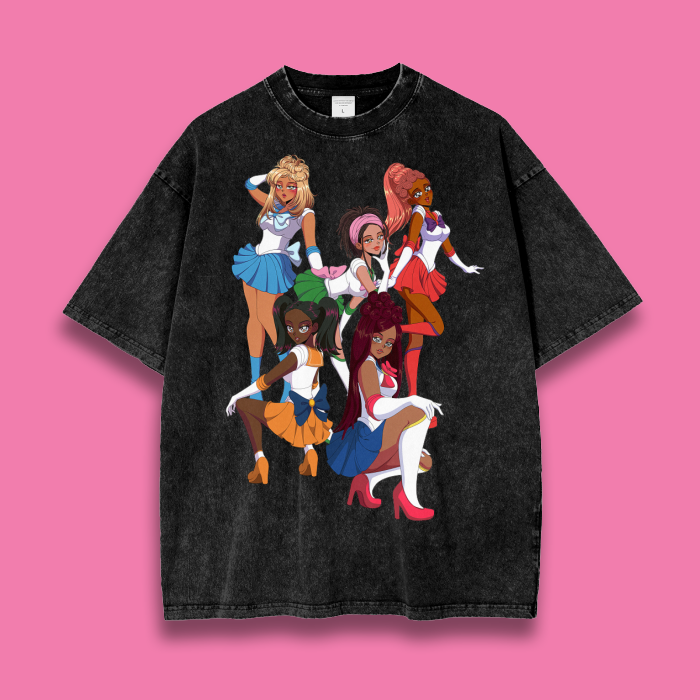 'Sailor Baddies' (Snow Washed Tee)