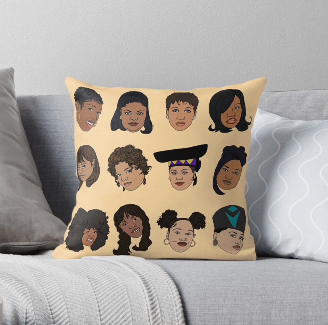 THE ICONS Throw Pillow