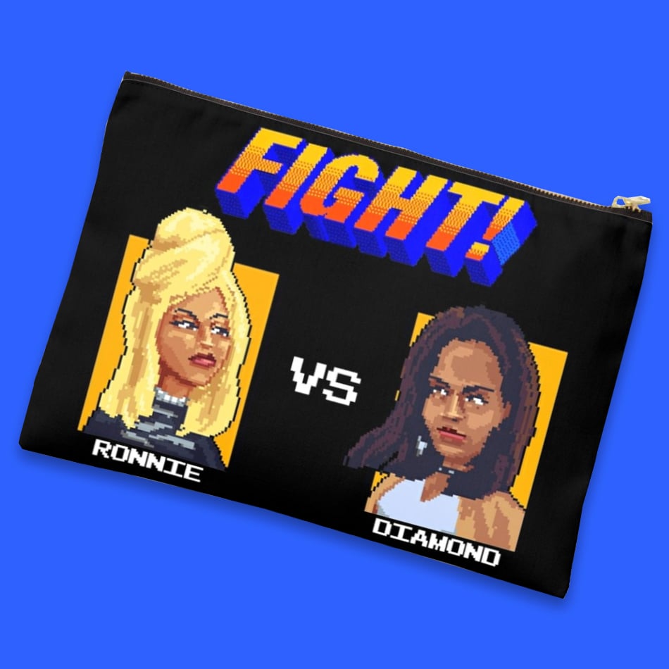 Girl Fight (Canvas Clutch)