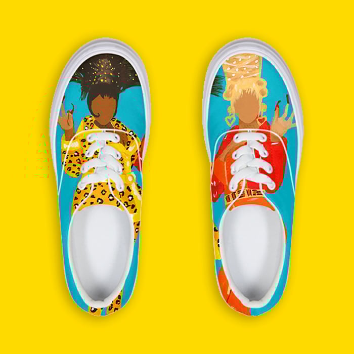 Boo Yow! Lace Up Sneakers