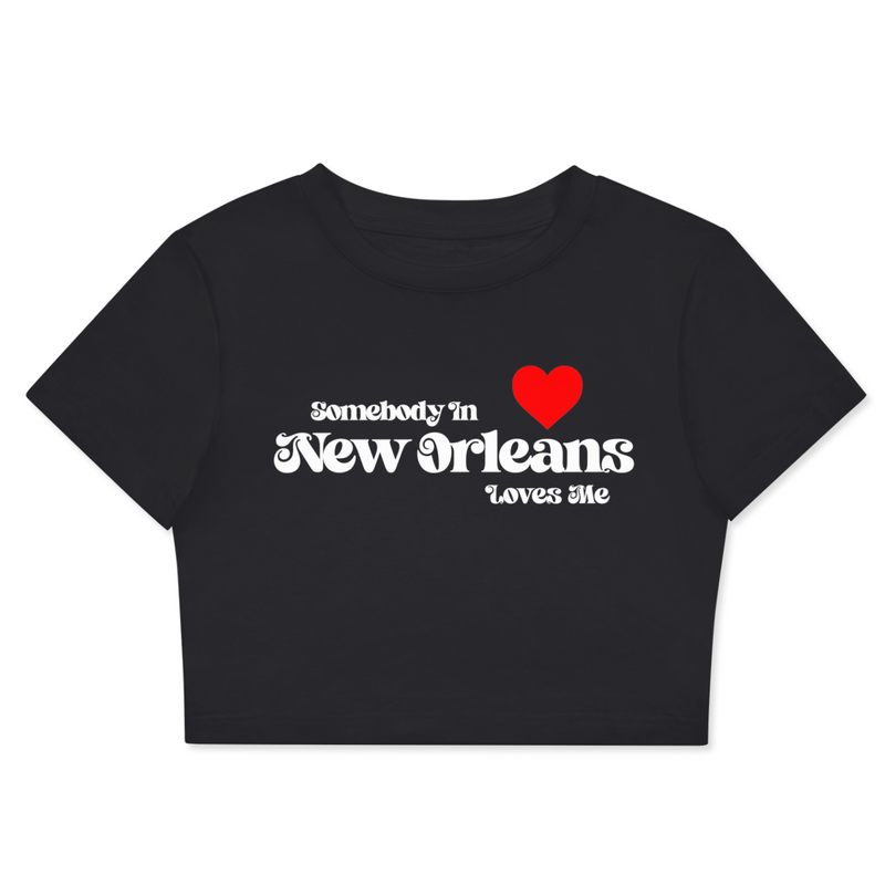 'Somebody Loves Me' Cropped Tees