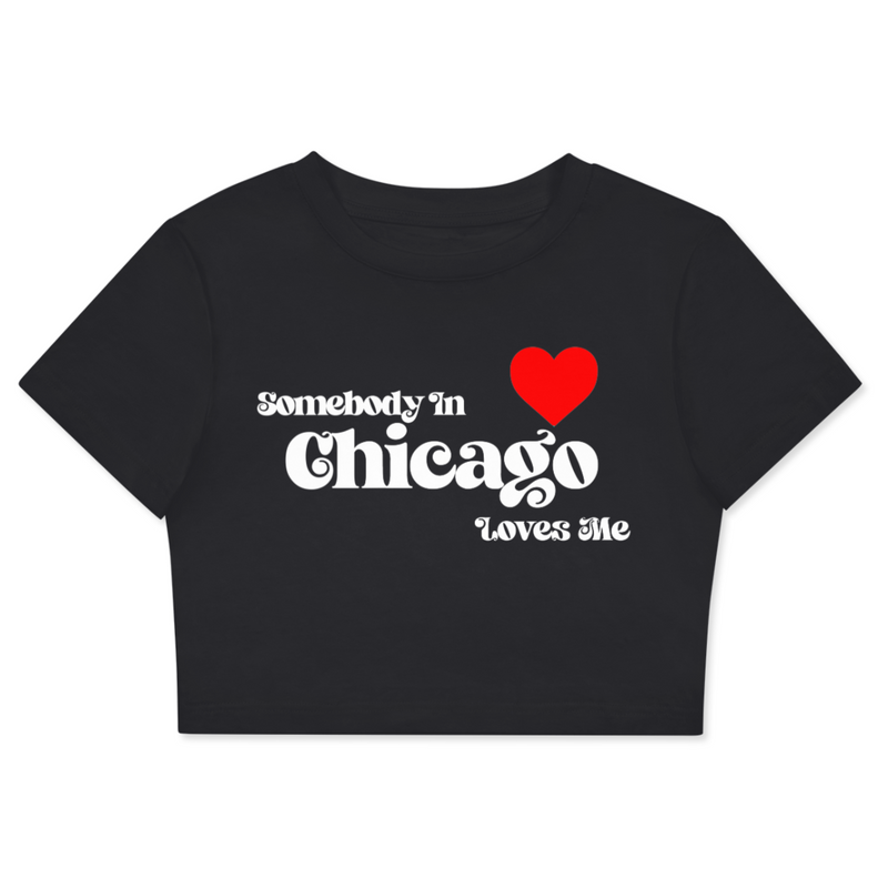 'Somebody Loves Me' Cropped Tees