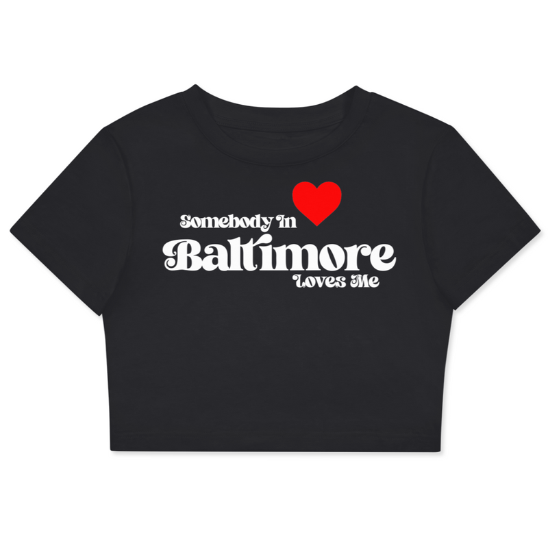 'Somebody Loves Me' Cropped Tees