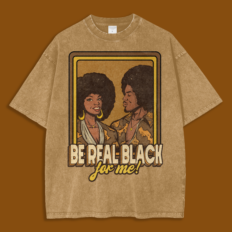 'Be Real Black' Tees