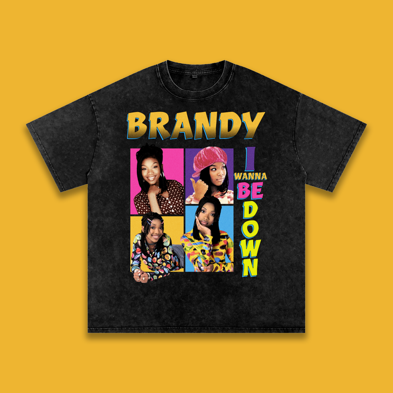 'Wanna B Down' Snow Wash Tee