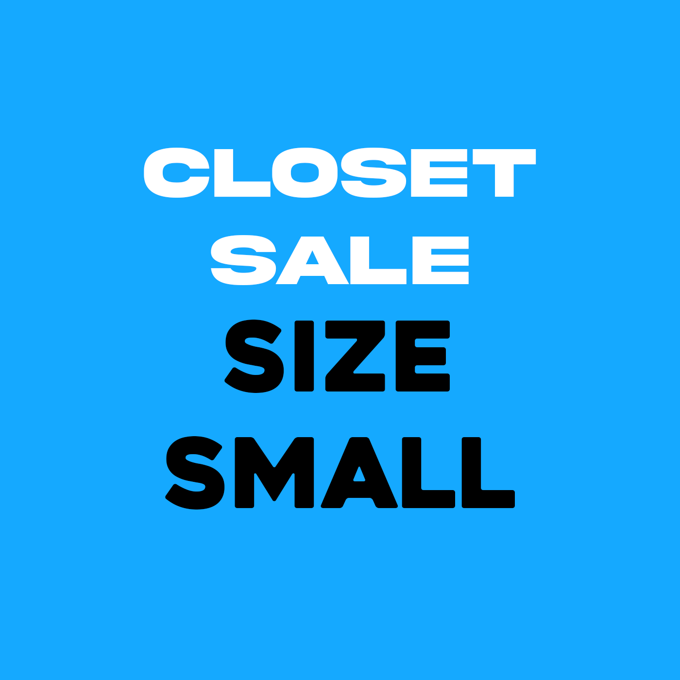 SIZE SMALL CLEARANCE