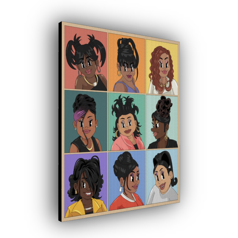 'Hype Hair' 16x20 Canvas