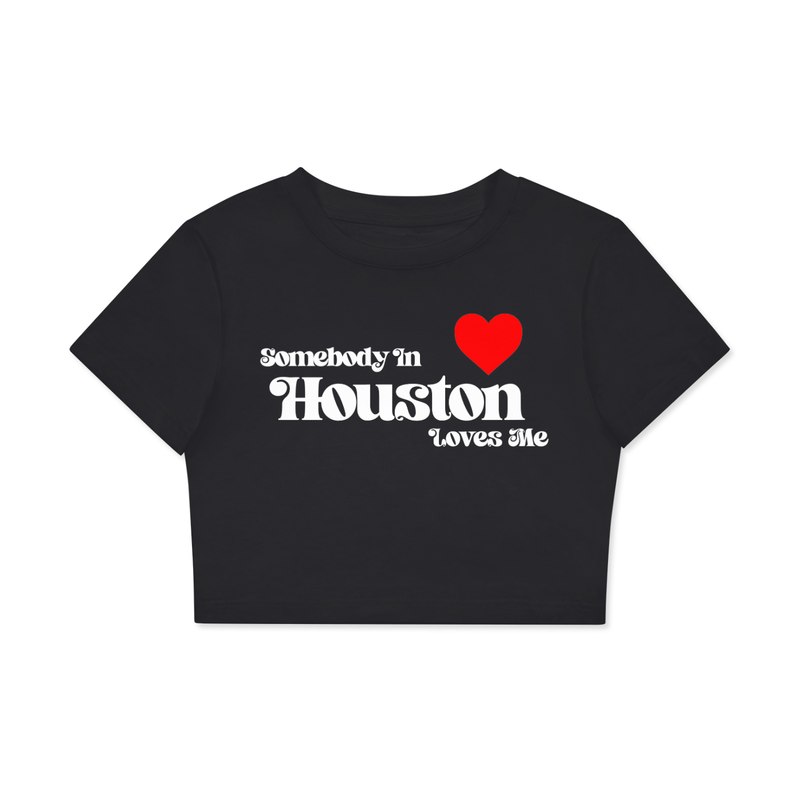 'Somebody Loves Me' Cropped Tees