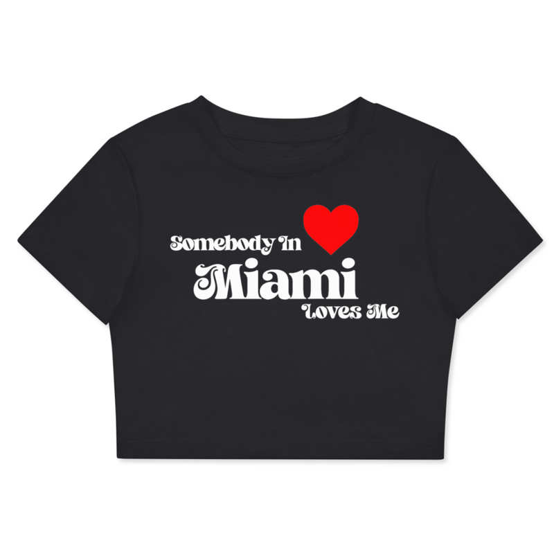 'Somebody Loves Me' Cropped Tees