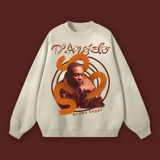 'Brown Sugar, Babe' Vintage Wash Fleece Crewneck