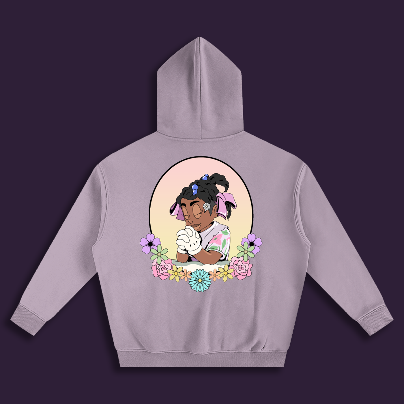 'Not Like Us' Vintage Wash Fleece Hoodie