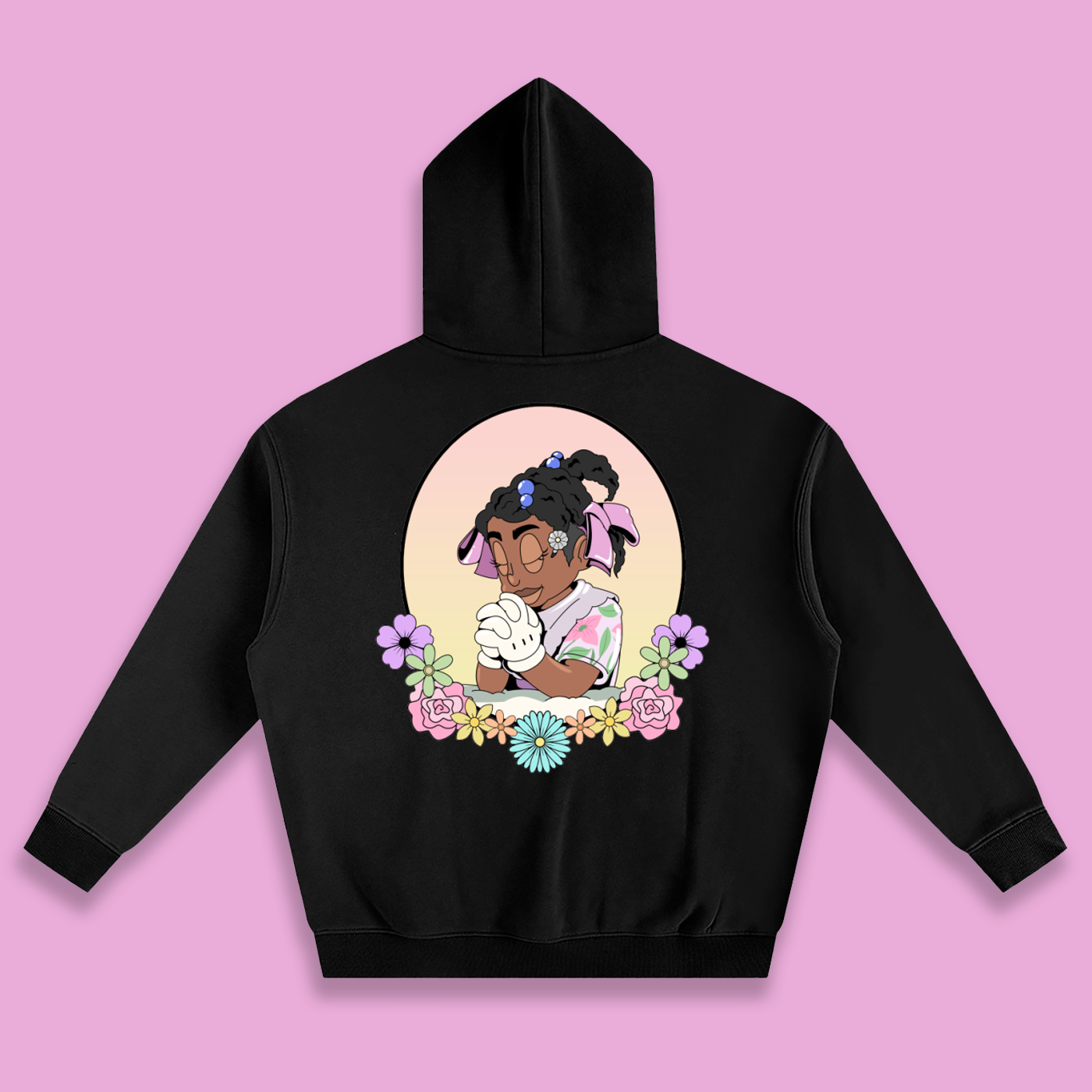 'Not Like Us' Vintage Wash Fleece Hoodie