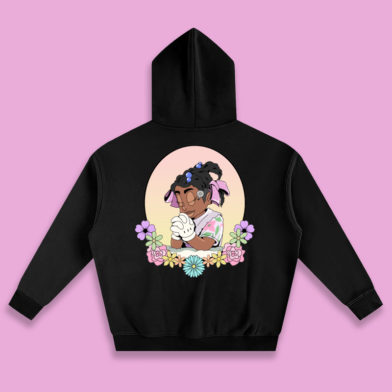 'Let Us Bow Our Heads' Oversized Fleece Hoodie