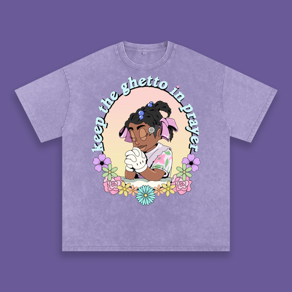 'Let Us Bow Our Heads' Snow Wash Tee