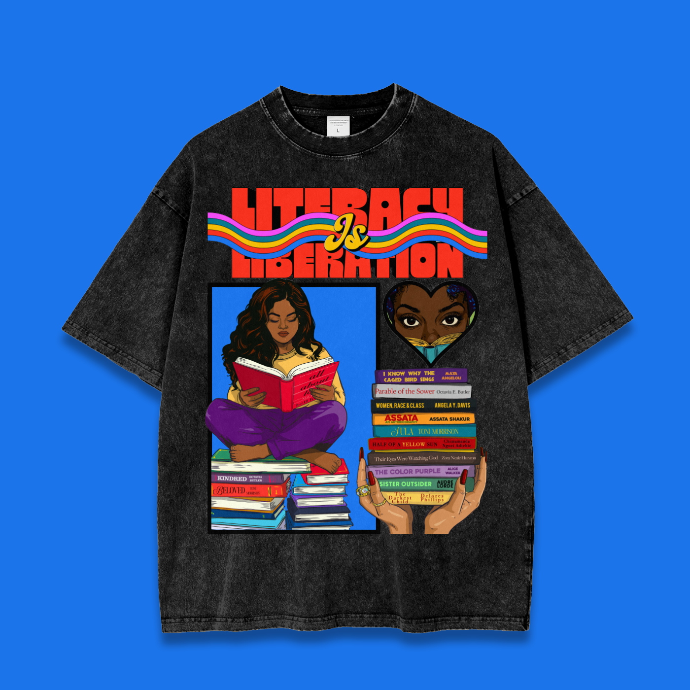 'Literacy Is Liberation' Tees