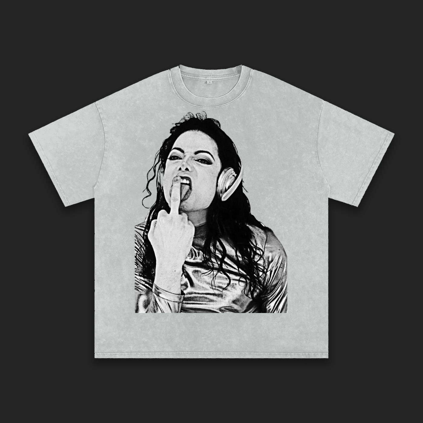 'Stop Fckn With Me' Snow Wash Tee