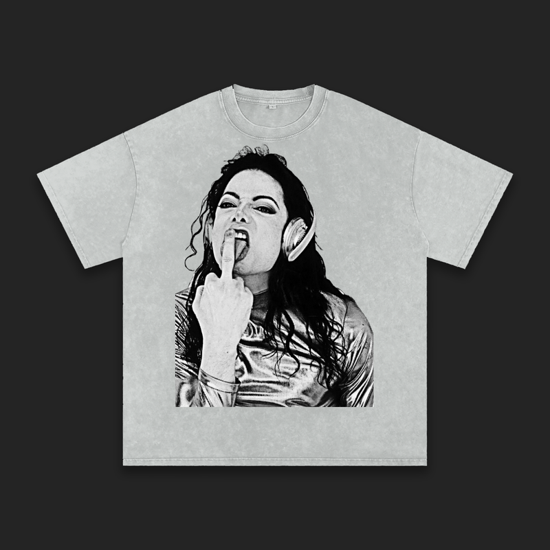 'Stop Fckn With Me' Snow Wash Tee