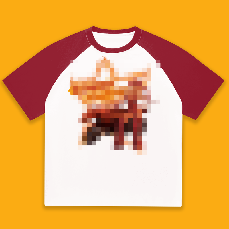 'Fire Anime' Raglan Tee