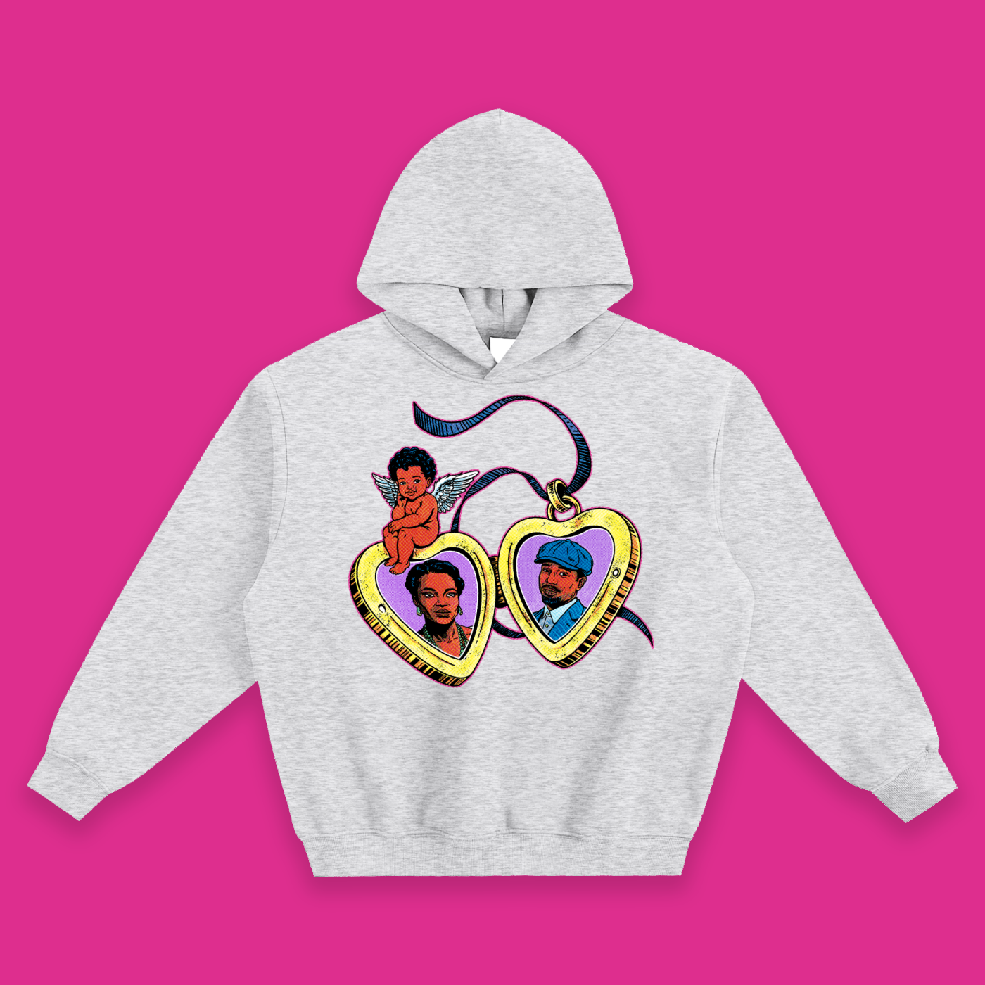 ‘Elijah's Parents’ Boxy Fleece Hoodie