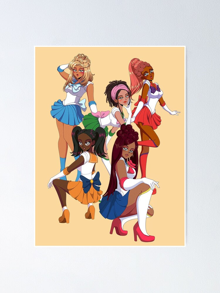 'Sailor Baddies' Poster Print