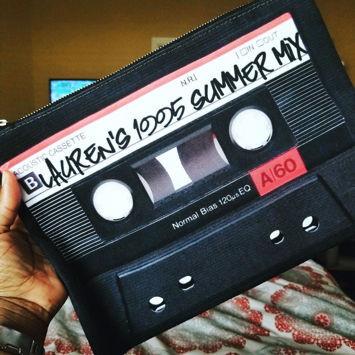 Custom Summer Mixtape Clutch
